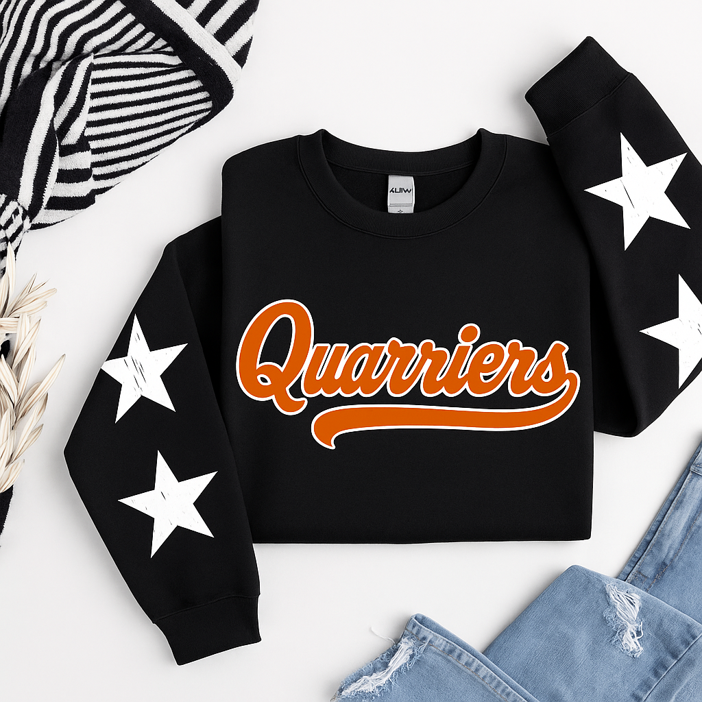 Quarriers Star Sleeve Sweatshirt- Pre Order!