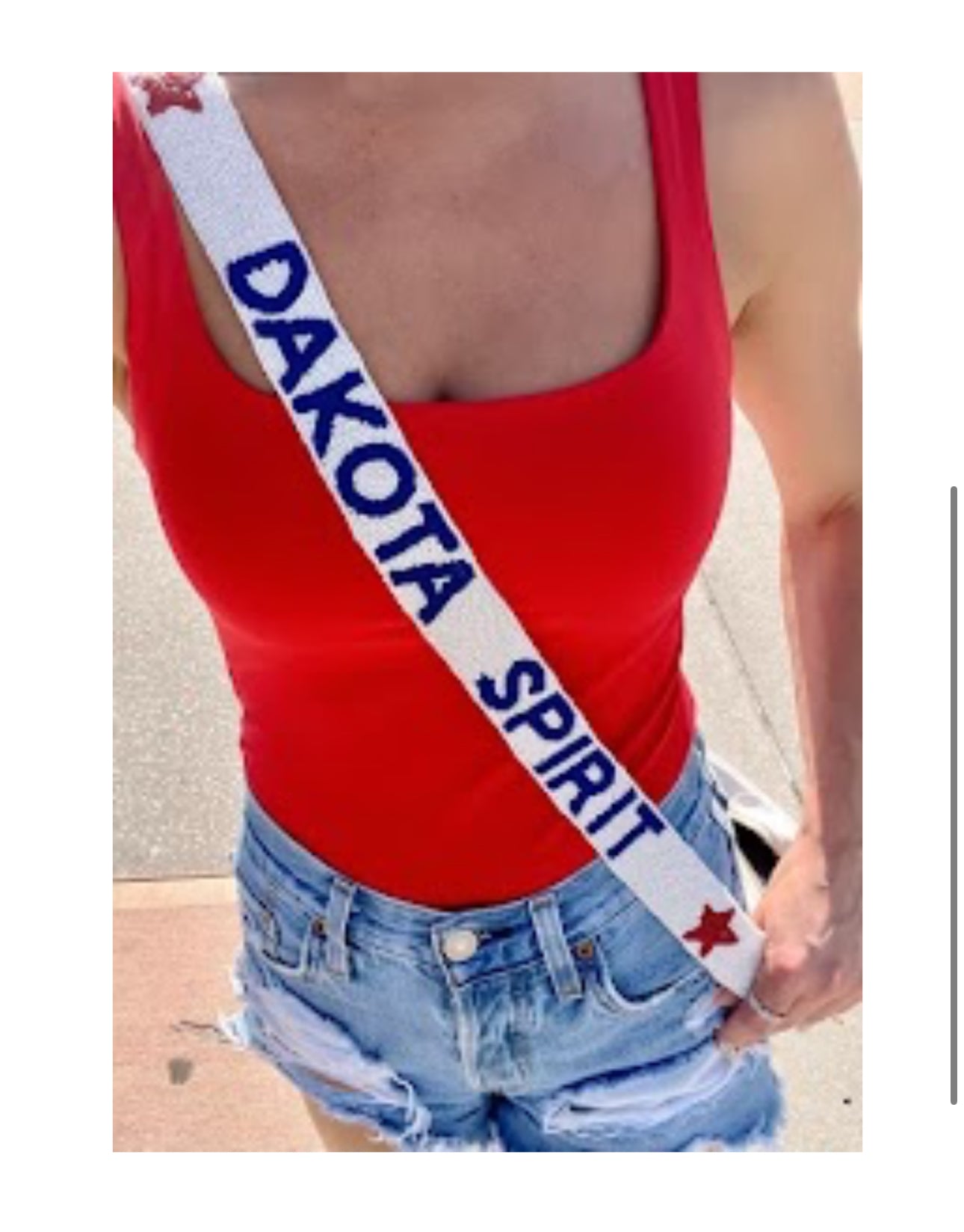 SDSU Cheer Beaded Purse Strap