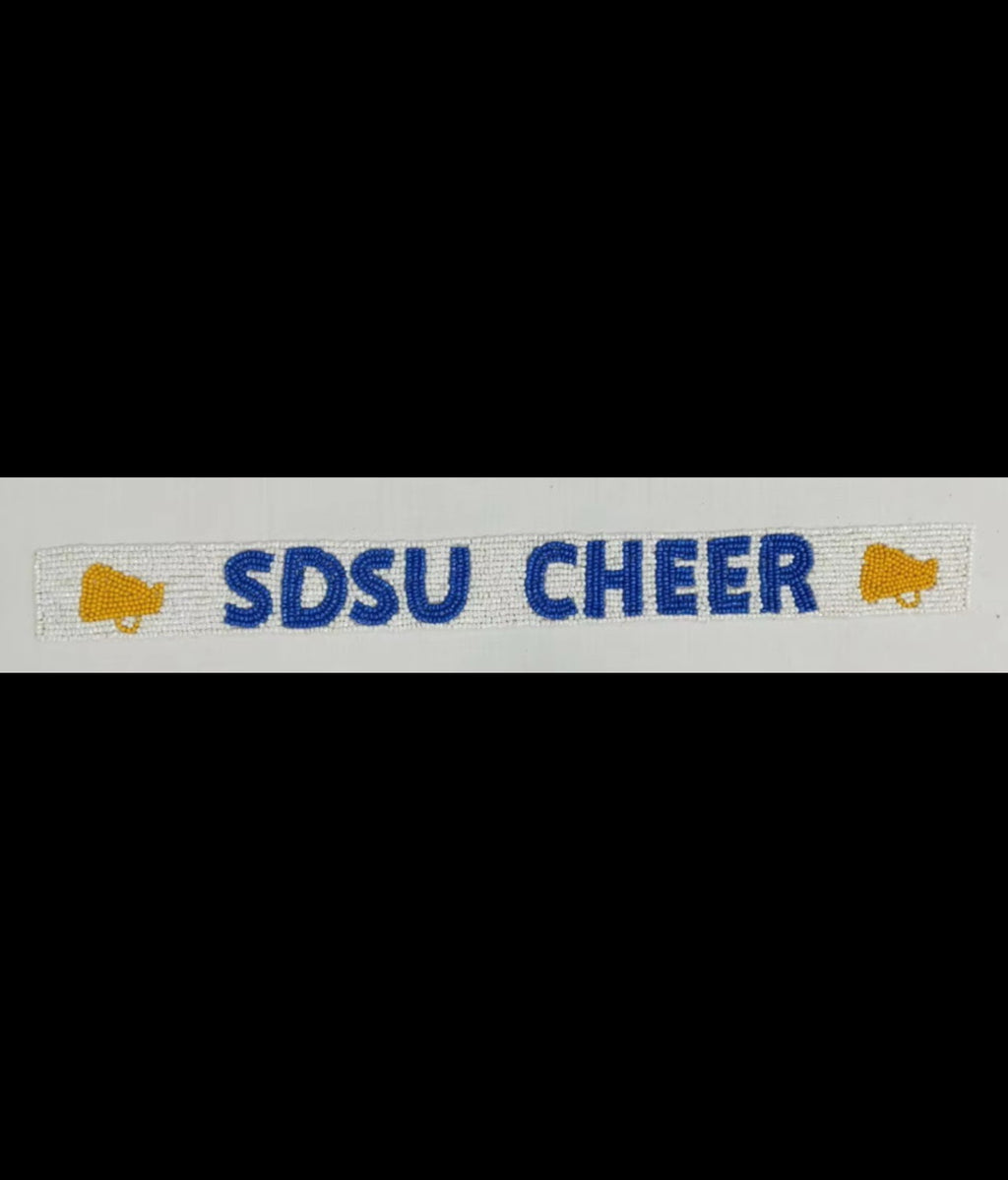 SDSU Cheer Beaded Purse Strap