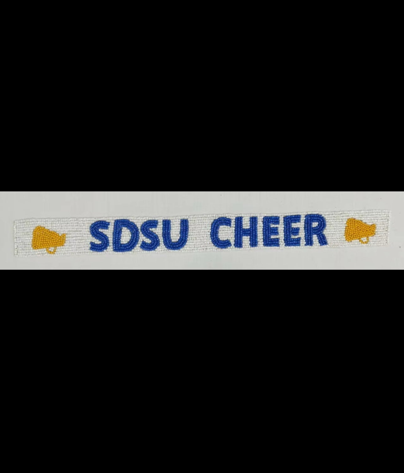 SDSU Cheer Beaded Purse Strap