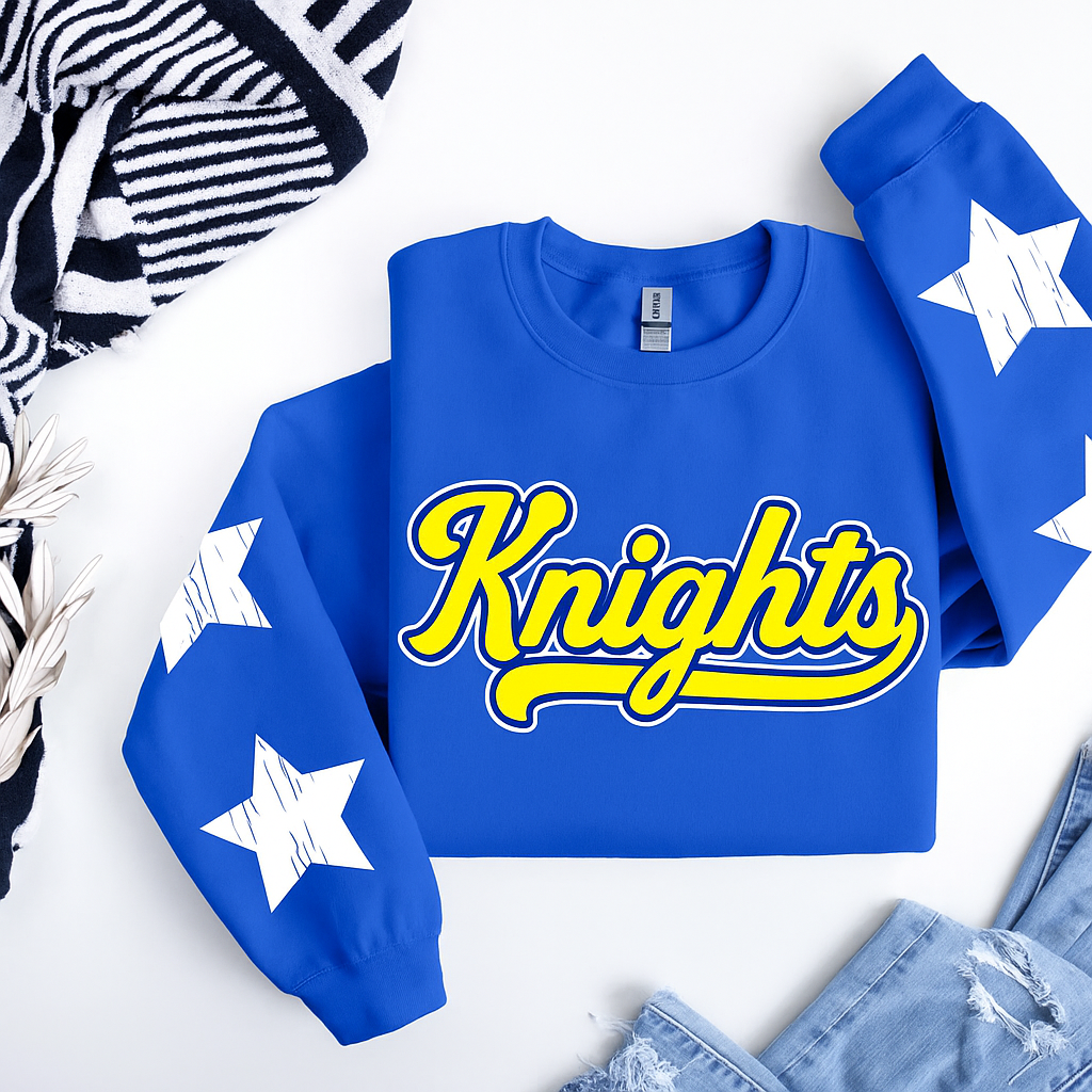 Knights Star Sleeve Sweatshirt- Pre Order!